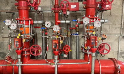 Hydrotop poste déluge électrique avec remise à zéro locale Inbal 04C01 pour rideau deau