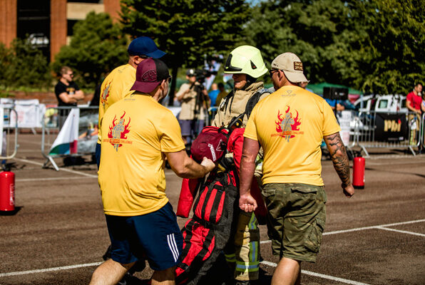 Mannequins pour épreuve d'évacuation rapide d'une victime