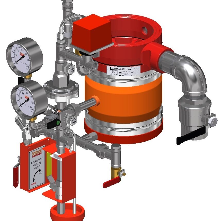 Poste sous air Vanne incendie Inbal sous air Tuyauterie sèche (dry pipe)