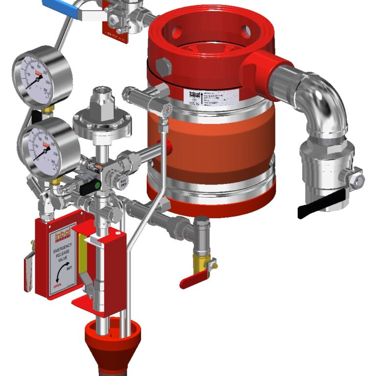 Poste déluge pneumatique Vanne incendie Inbal déluge déclenchement pneumatique remise à zéro locale