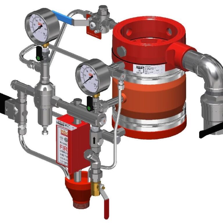 Hydrotop Poste déluge à contrôle de pression aval déclenchement électrique réarmement à distance 03CR01 Inbal