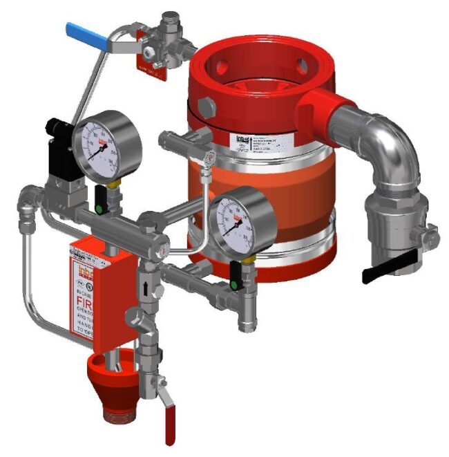 Hydrotop poste déluge électrique avec remise à zéro à distance Inbal